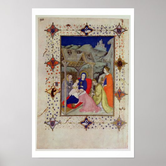 Poster MS 11060-11061 Heures de Notre Dame : Sexte, Adora (Devant)