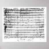 Poster Ms.1548 Ouverture de l'opéra "Don Giovanni" (Devant)