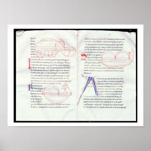 Poster Ms 237 f.47-48 Musical intervals from Boetius's Mu (Devant)