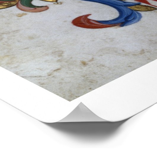 Poster Ms 531 f.169v Historiated initial 'D' depicting Ki (Coin)