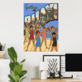 Poster MS Biloxi vintage (Bureau à domicile)