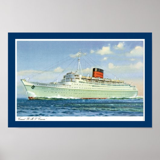 Poster ms Caronia en mer (Devant)