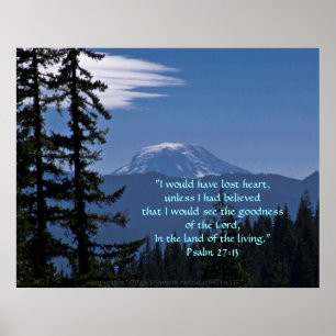 Poster Mt. Adams Imprimer avec versets d'écriture