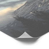 Poster Mt. Adams Washington avec la photo Cloud (Coin)