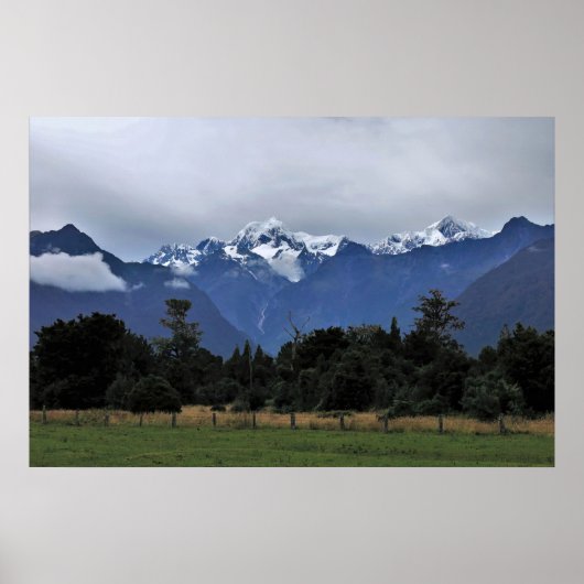 Poster Mt Cook de l'est (Devant)
