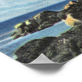 Poster Mt. Desert Island, phare de Bass Harbour Head (Coin)