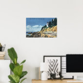 Poster Mt. Desert Island, phare de Bass Harbour Head (Bureau à domicile)