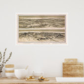 Poster Mt. Emma et Mt. Trumbull Grand Canyon View 1882 (Cuisine)