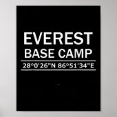 Poster Mt Everest Base Camp Coordinates  (Devant)