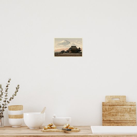 Poster Mt Fuji de Narusawa Hasui Kawase Imprimer (Cuisine)