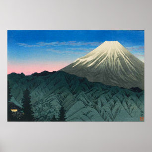 Poster Mt Fuji depuis Hakone Shotei Takahashi 1932 Affich
