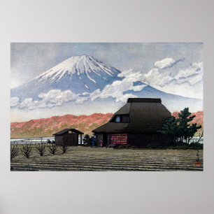 Poster Mt. Fuji depuis Narusawa Kawase Hasui 1952