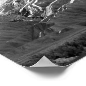 Poster Mt Garfield en hiver Photo noir et blanc (Coin)