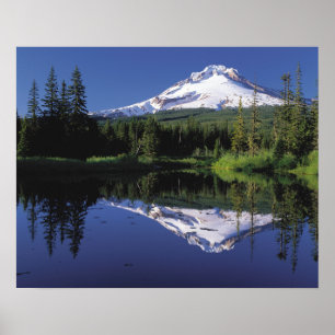 Poster Mt. Hood And A Mirror Lake