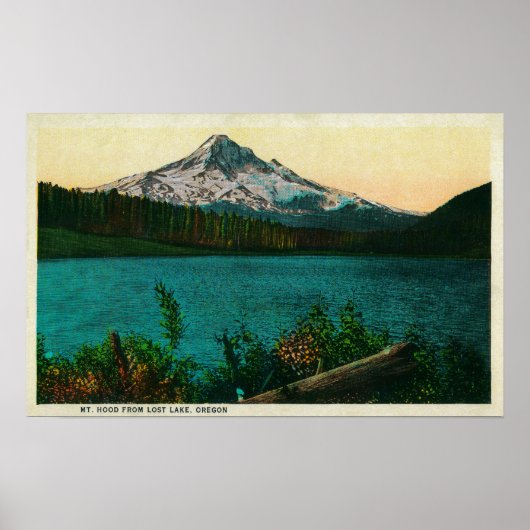 Poster Mt. Hood from Lost Lake, ORMt. Hood, OR (Devant)