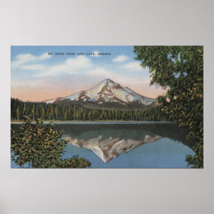 Poster Mt Hood, Oregon - Vue de la montagne de Lost 2