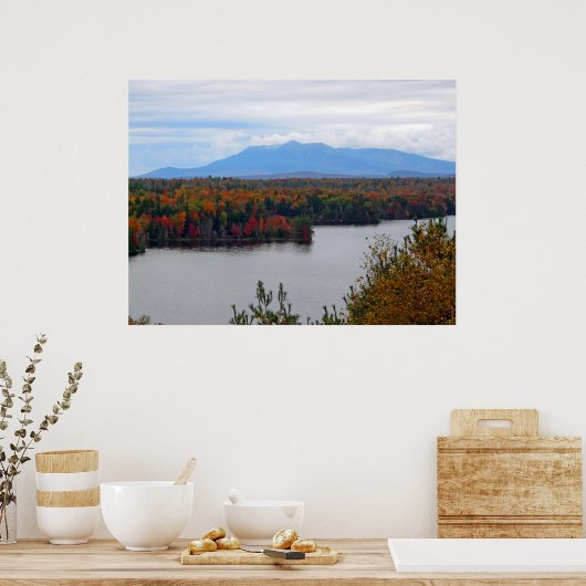 Poster Mt. Katahdin Dans L'Affiche Automne (Cuisine)