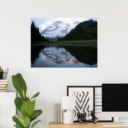 Poster Mt. Rainier (Bureau à domicile)