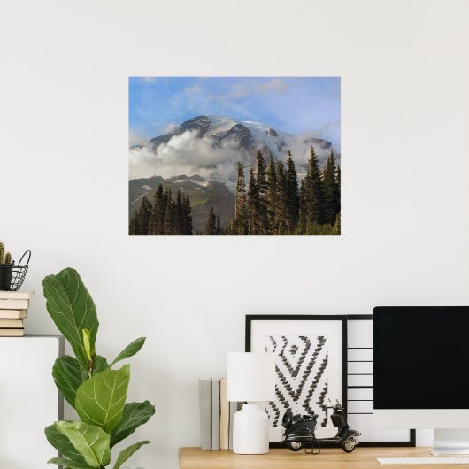 Poster Mt Rainier (Bureau à domicile)