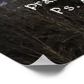 Poster Mt Rainier en hiver Imprimer avec versets d'Écritu (Coin)