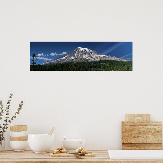 Poster Mt. Rainier Panorama (Cuisine)