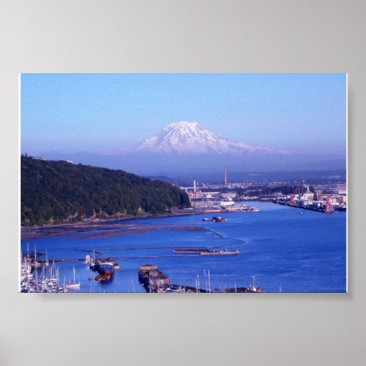 POSTER MT RAINIER TACOMA WASHINGTON (Devant)