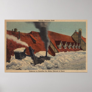 Poster Mt. Rainier, WA - Paradise Inn