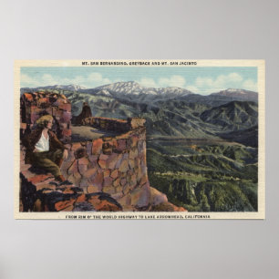 Poster Mt. San Bernardino, jante O le monde Hwy