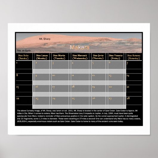 Poster Mt. Sharp de Mar (Devant)