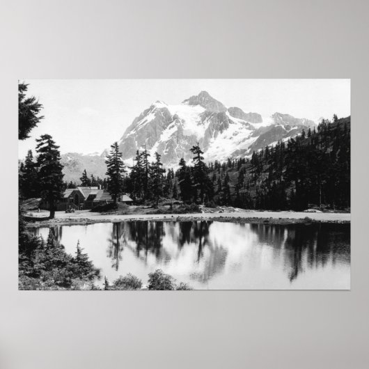 Poster Mt. Shuksan et Mt. Baker Lodge Photographie (Devant)