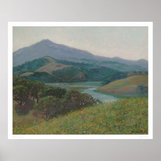 Poster Mt. Tamalpais du ruisseau Corte Madera (1153)