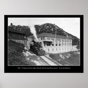 Poster Mt Tamalpais et Mill Valley Railway Photo