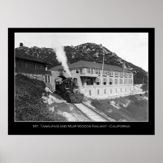 Poster Mt Tamalpais et Mill Valley Railway Photo