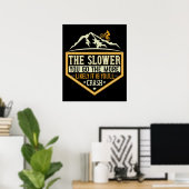 Poster MTB - Plus Je Risque D'Écraser (Bureau à domicile)