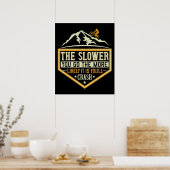 Poster MTB - Plus Je Risque D'Écraser (Cuisine)