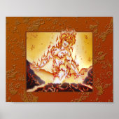 Poster MtG Fire Elemental print (Devant)