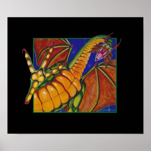 Poster MtG Shivan Dragon (Devant)