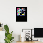 Poster MTV Logo With Retro 80s Tapes (Bureau à domicile)