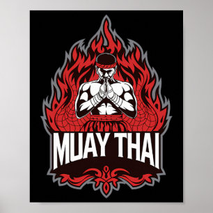 Poster Muay Thai - Boxe thaïlandaise traditionnelle