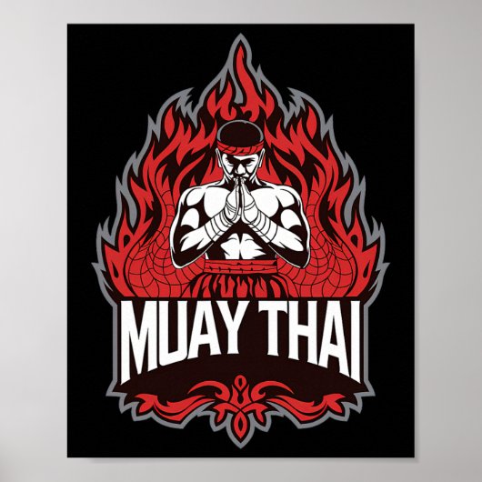Poster Muay Thai - Boxe thaïlandaise traditionnelle (Devant)