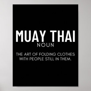 Poster Muay Thai Définition Drôle Muay Thai