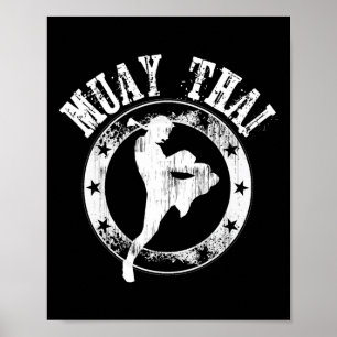 Poster Muay Thai - Élégant Mixed martial art Cool thaïlan