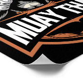 Poster Muay Thai Et Thai Boxer Fighter (Coin)