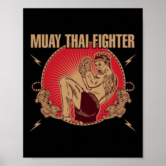 Poster Muay Thai Fighter (Devant)