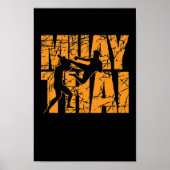 Poster Muay Thai Kampf mit Stil (Devant)