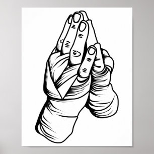 Poster Muay Thai Martial Arts Combat Boxe Sport