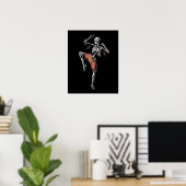 Poster Muay Thai Skeleton (Bureau à domicile)