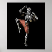 Poster Muay Thai Skeleton (Devant)