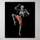 Poster Muay Thai Skeleton (Devant)