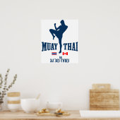 Poster Muay Thai Thaïlande Canada (Cuisine)